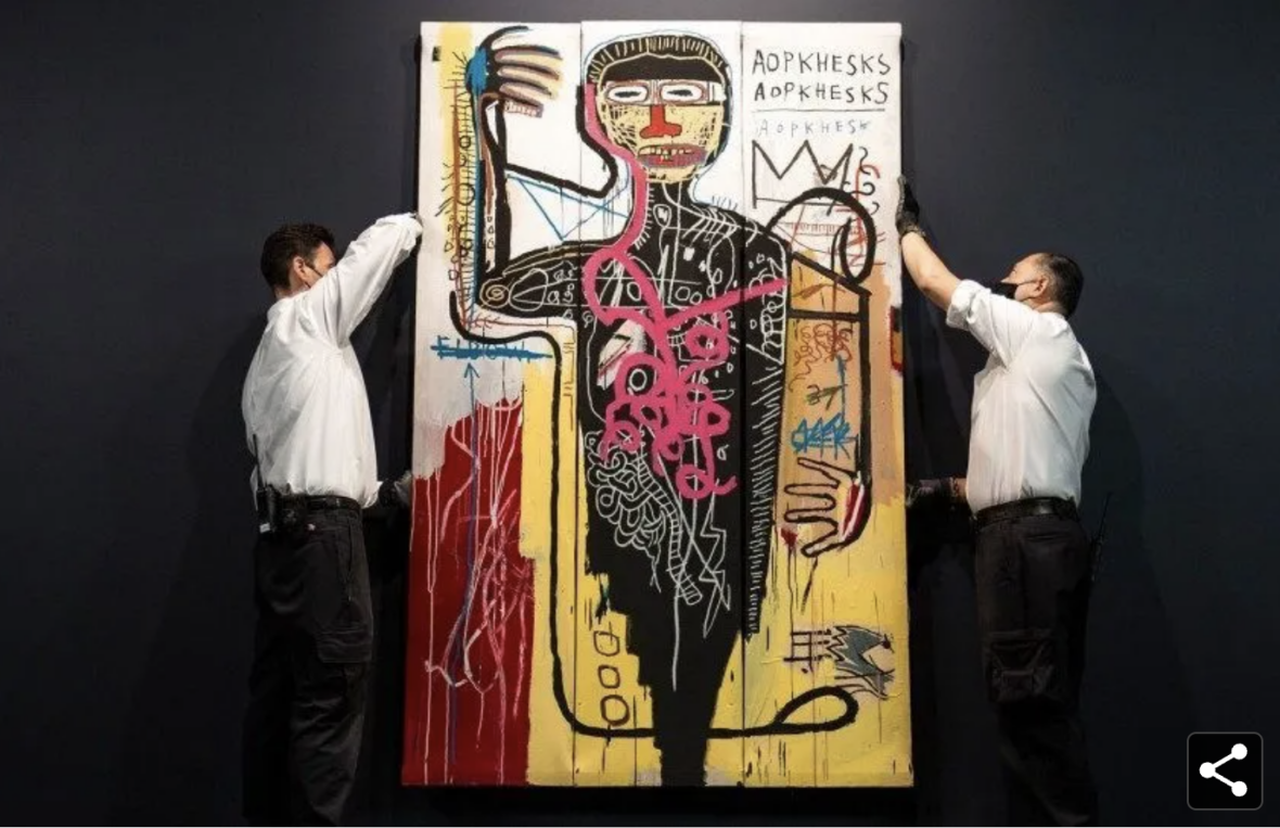 most expensive Basquiat paintings, versus medici